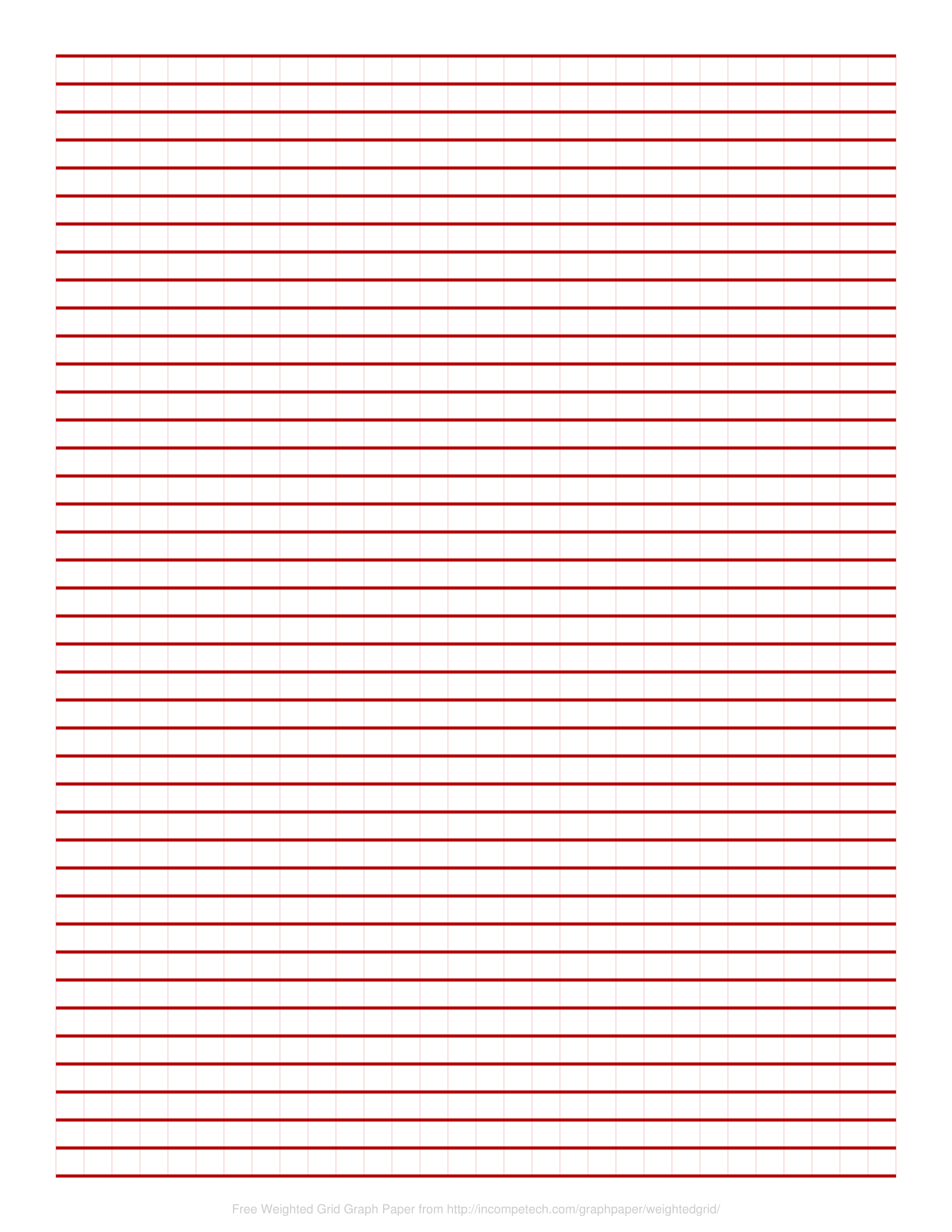 Free Online Graph Paper Weighted Grid