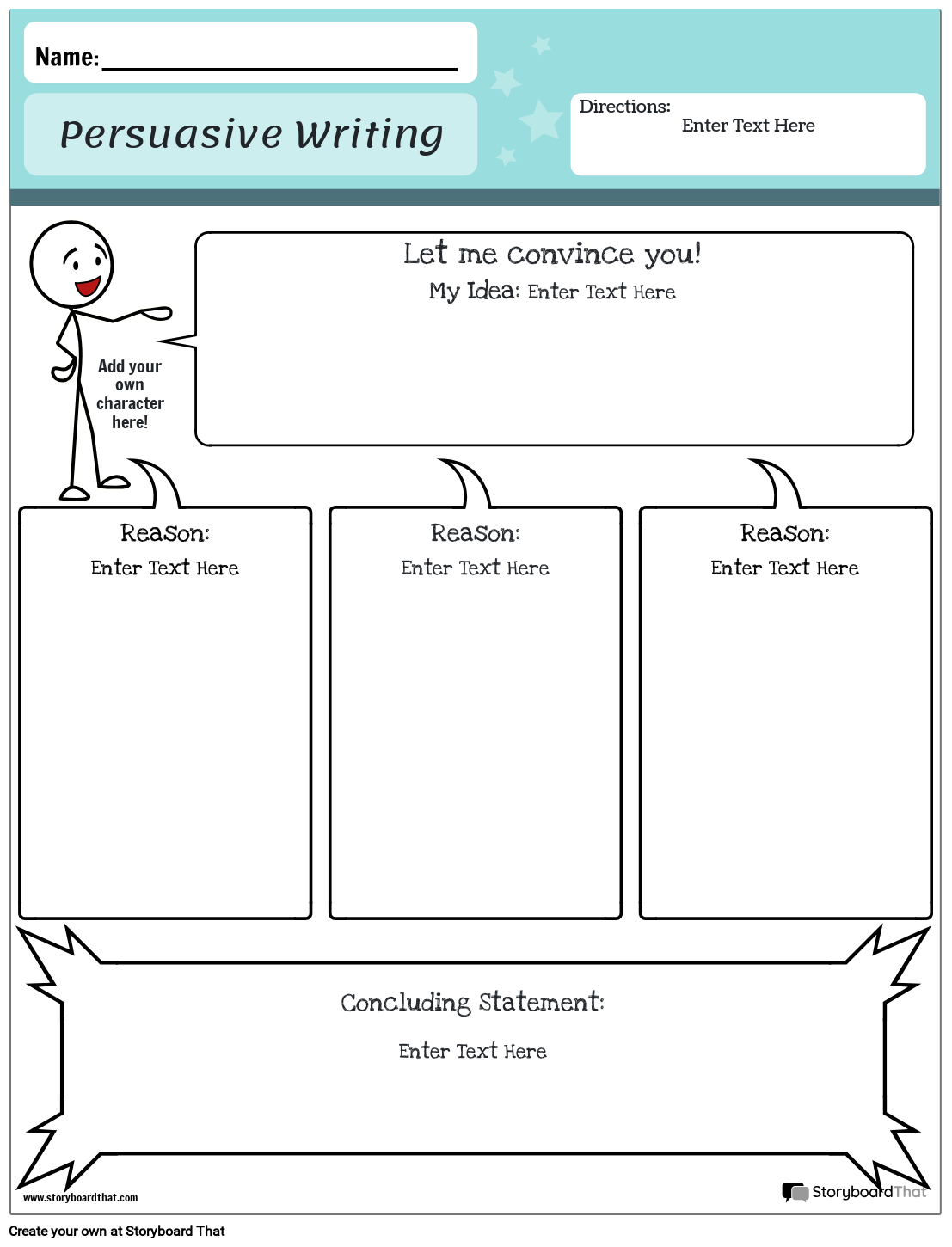 Free Persuasive Essay Templates By Storyboard That 2025 