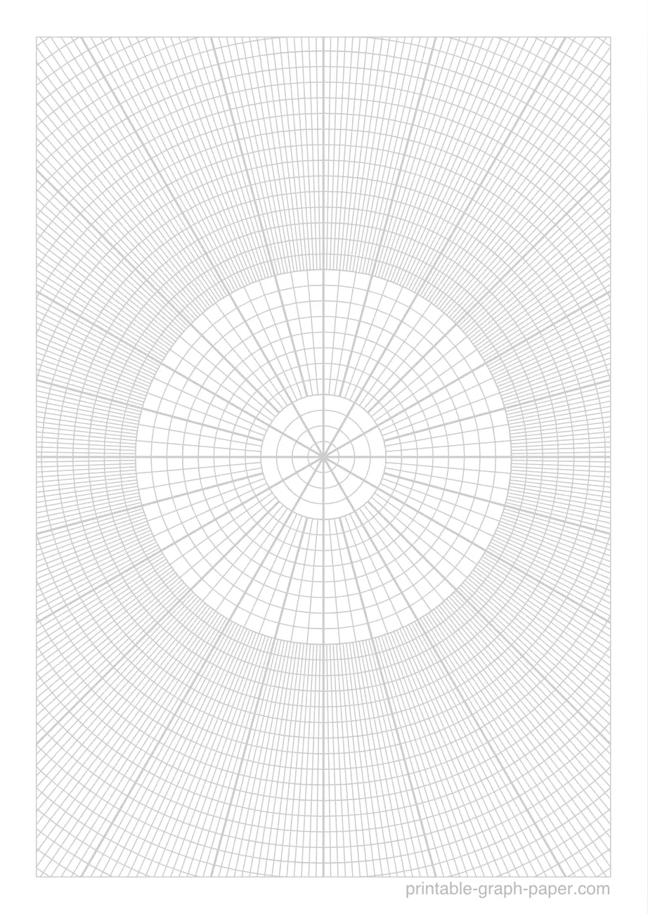Free Printable 1 10 Polar Graph Paper Download And Print PDF