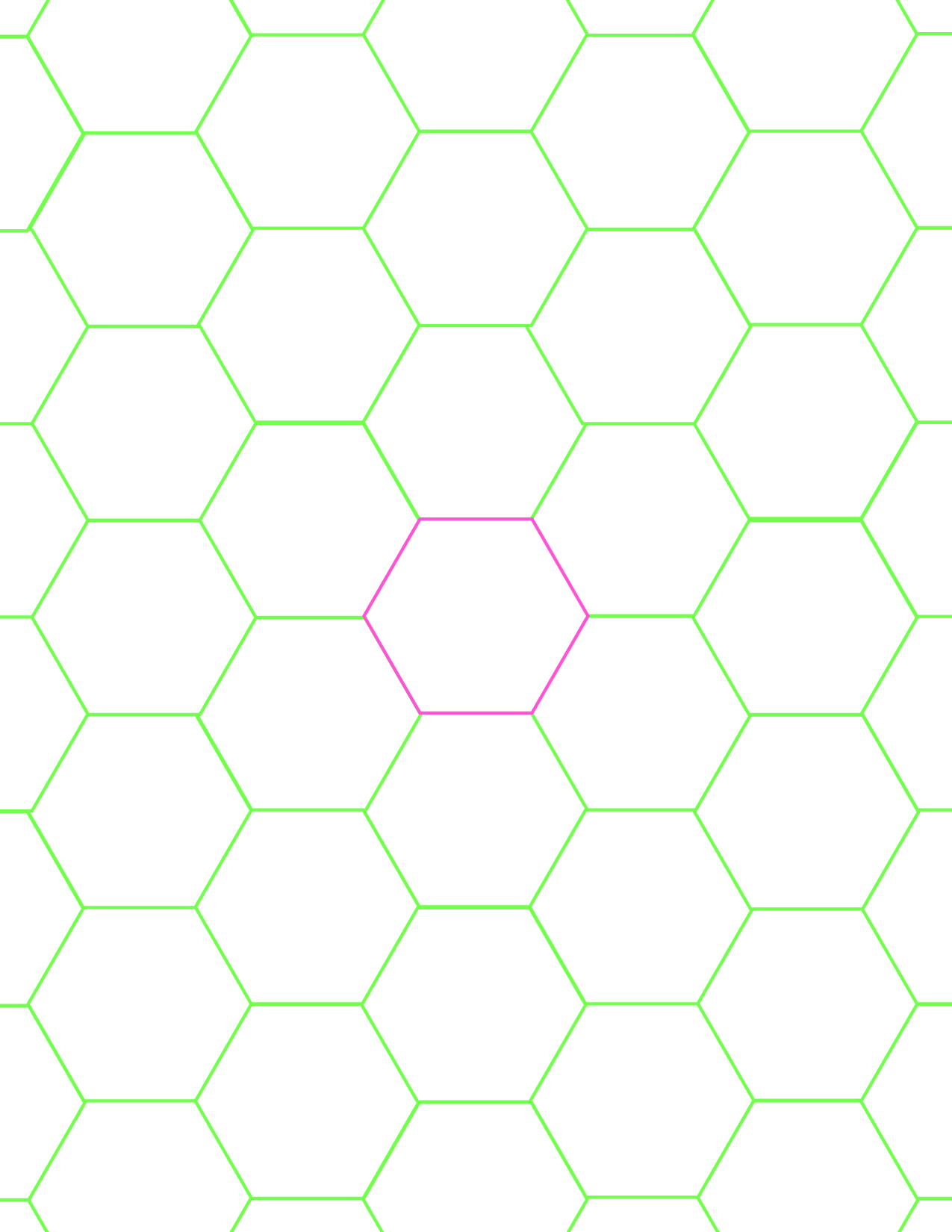 Free Printable 1 inch Hexagon Templates Grid Layout Graph Paper Printables Hub