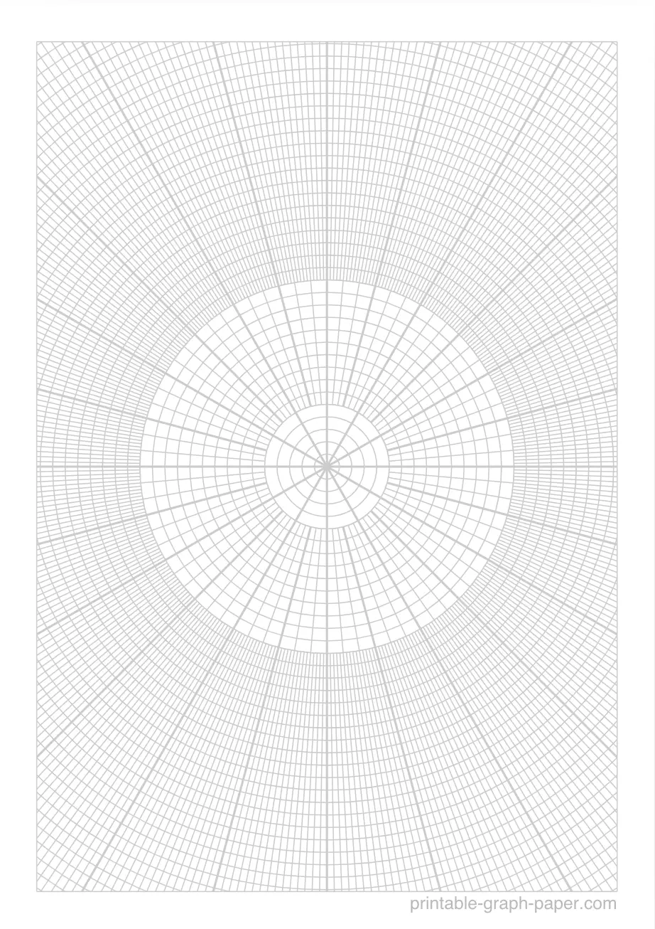 Free Printable 2mm Polar Graph Paper Download And Print PDF