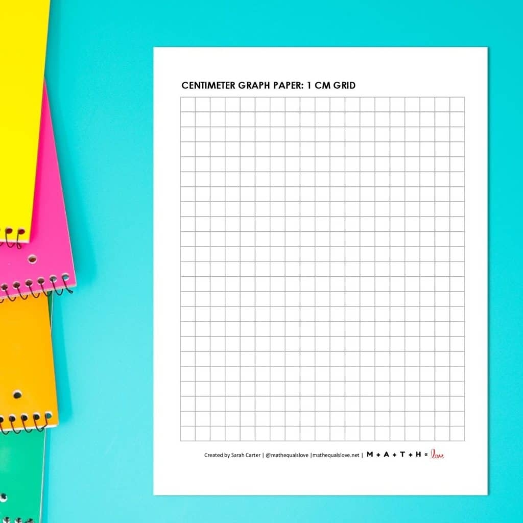free printable centimeter graph paper 1 cm grid pdf