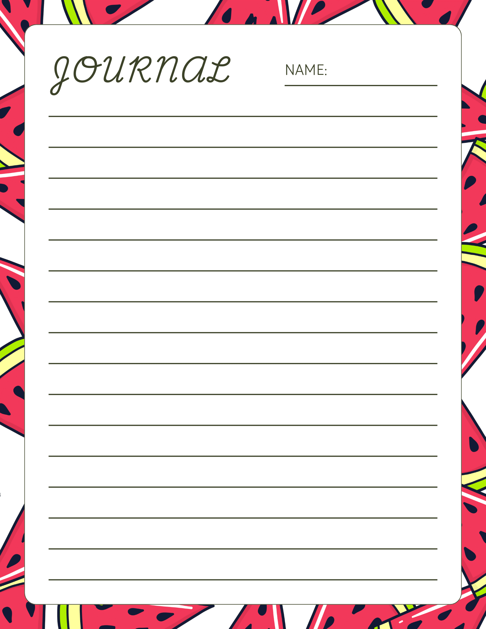 Notepad Paper Printable
