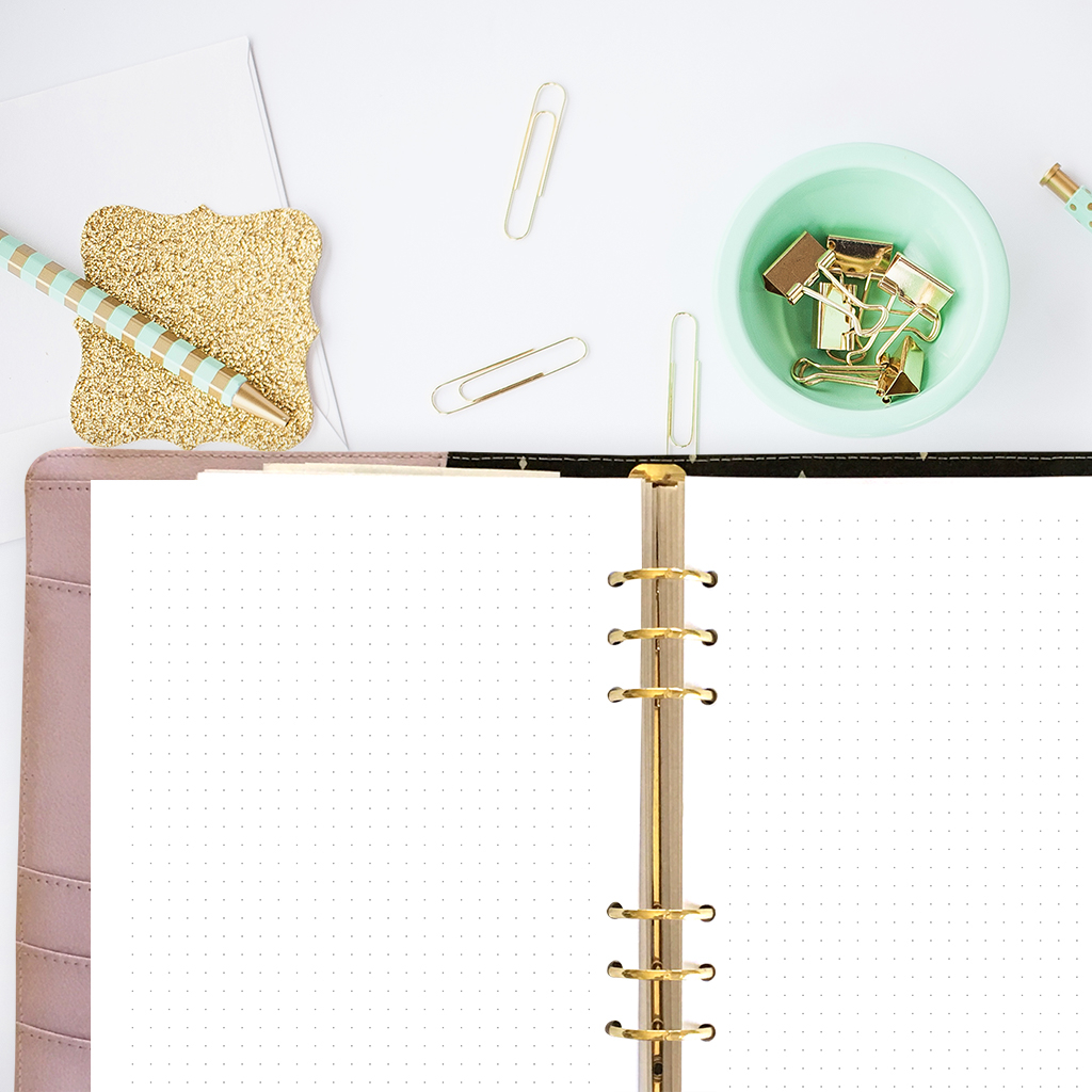 Printable Dot Paper Journal Page