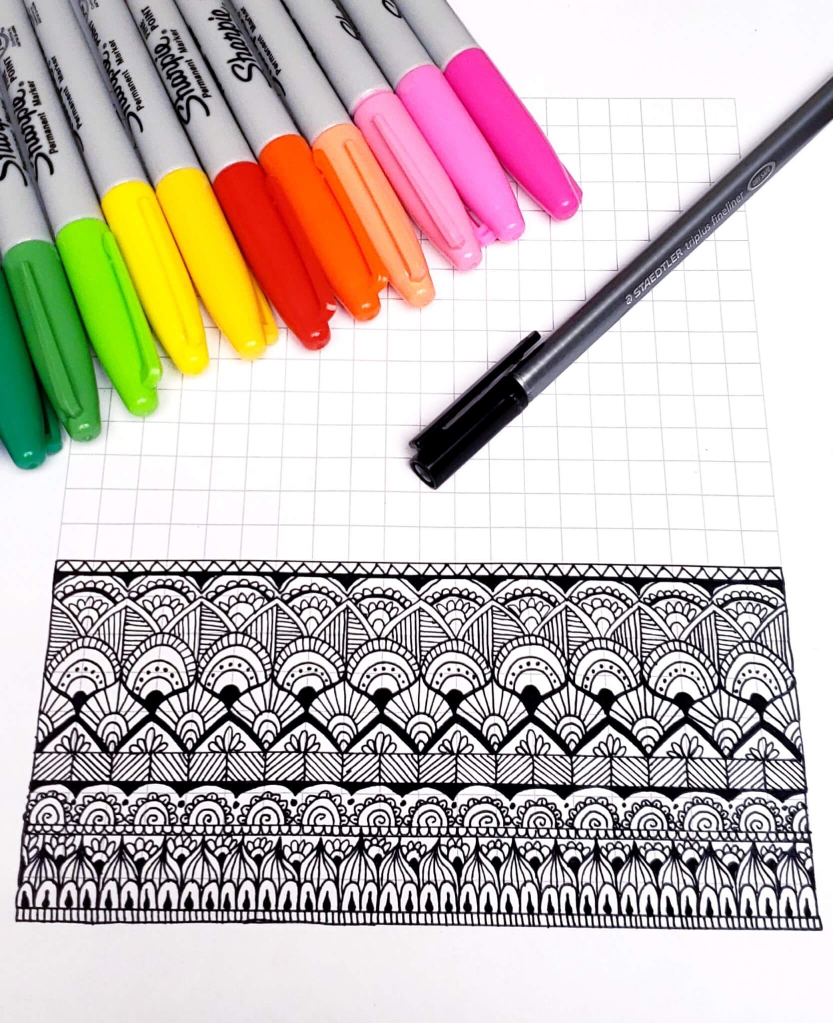 Free Printable Grid Template For Drawing Patterns Julie Erin Designs