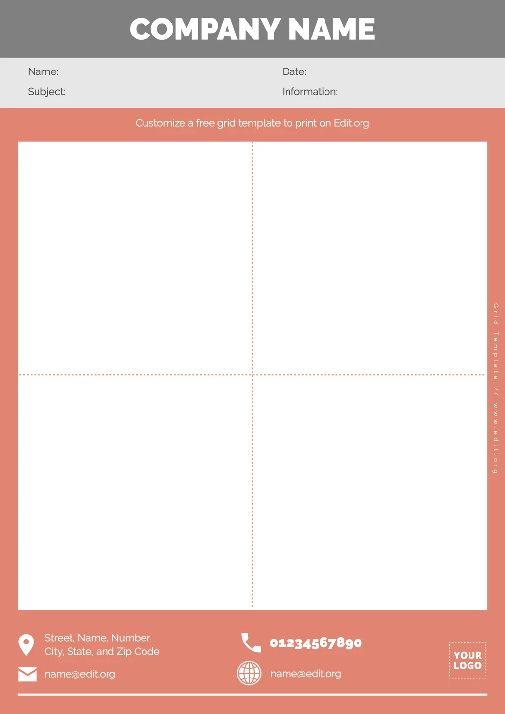 Free Printable Grid Templates