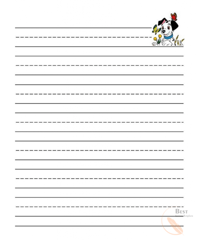 Printable Lined Paper Template PDF