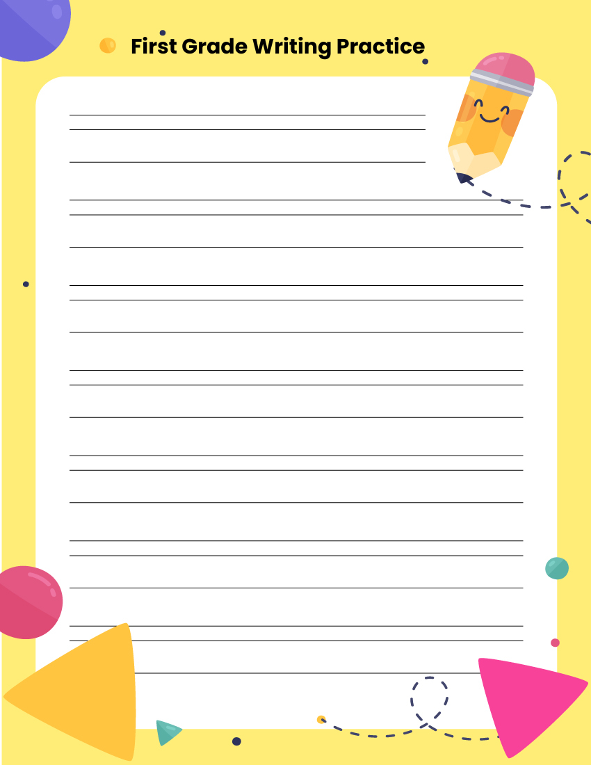 First Grade Writing Paper Free Printable