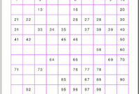 Free Printable Number Charts And 100 charts For Counting Skip Counting And Number Writing