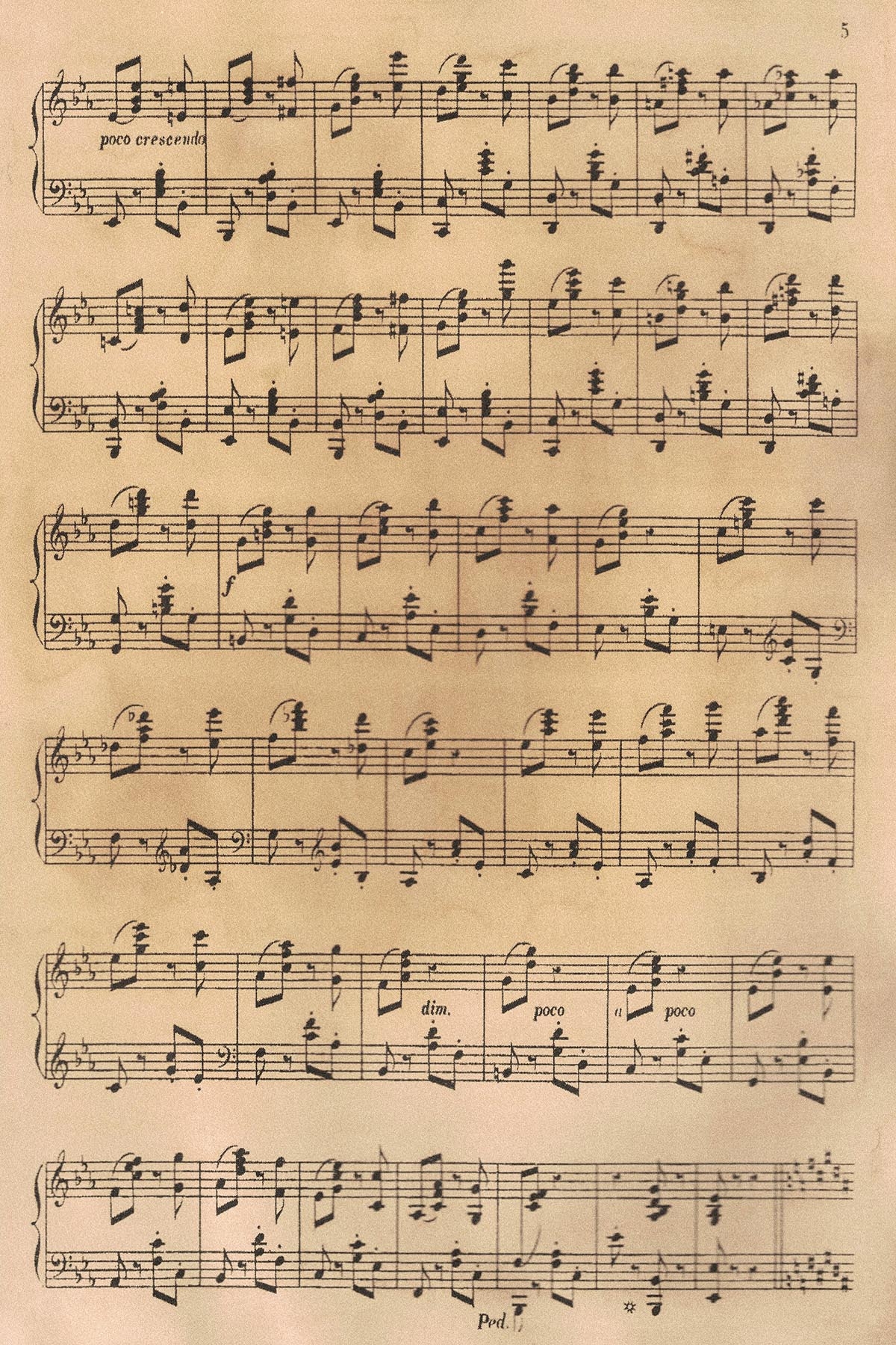 Free Printable Vintage Music Paper