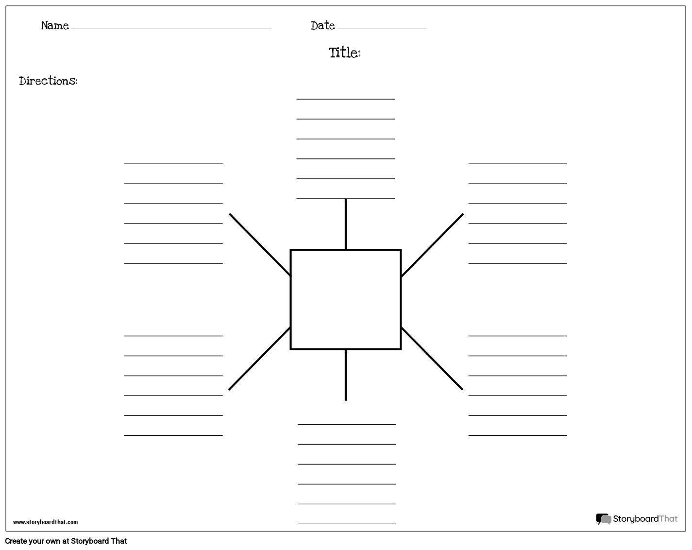 Free Spider Map Templates By Storyboard That 2025 