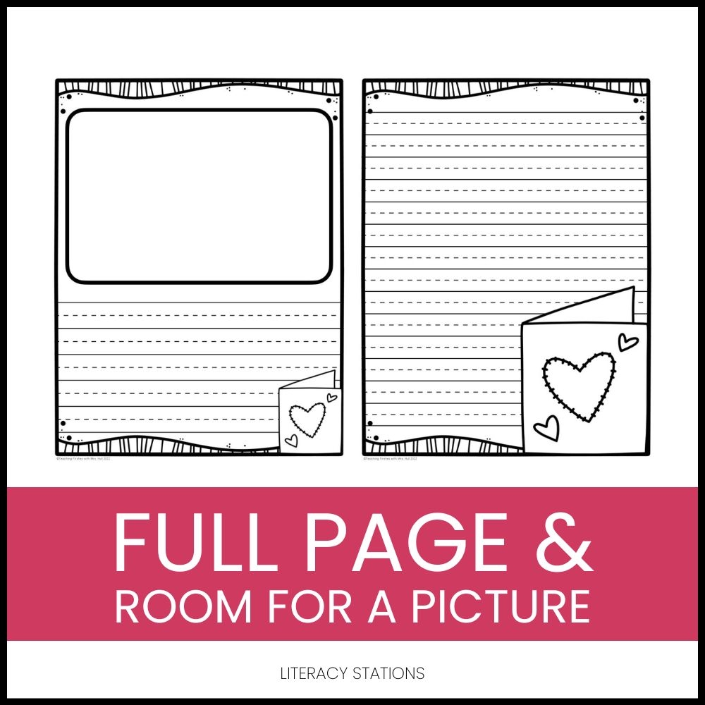 Free Valentines Day Writing Paper For 1st Grade Literacy Stations
