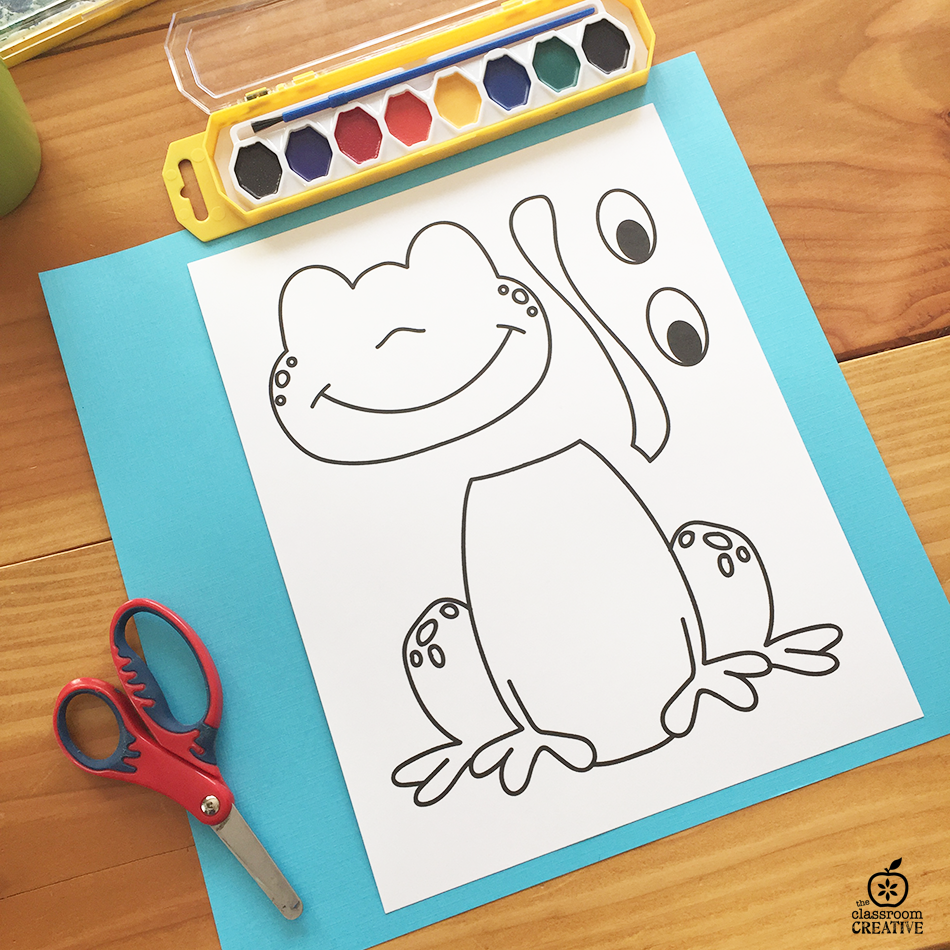 Frog Craft Template For Kindergarten 1st Grade 2nd Grade