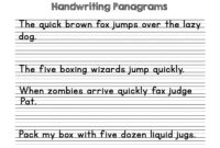 Fun 2nd Grade Handwriting Practice Paper Mrs E Virtually Worksheets Library