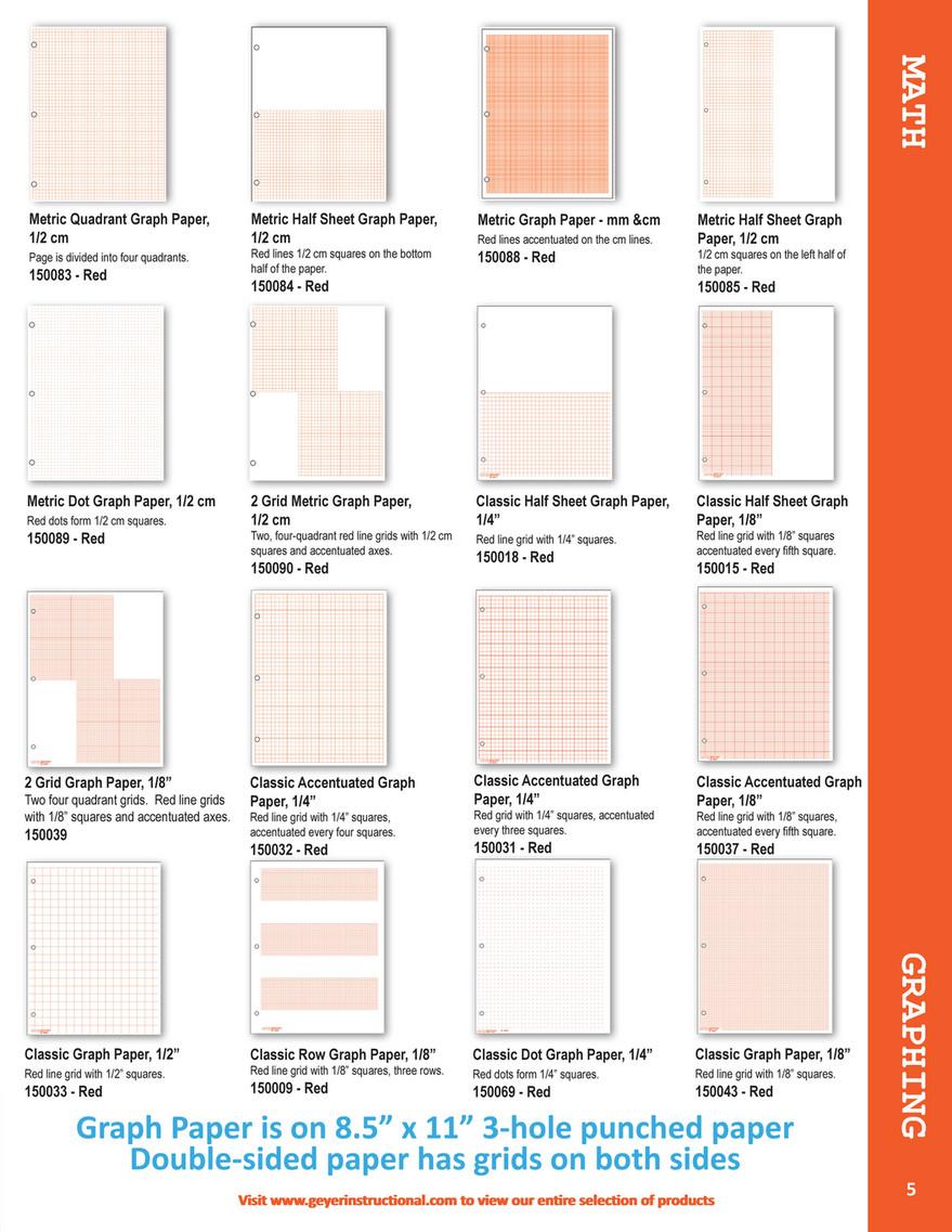Four Quadrant Graph Paper Printable