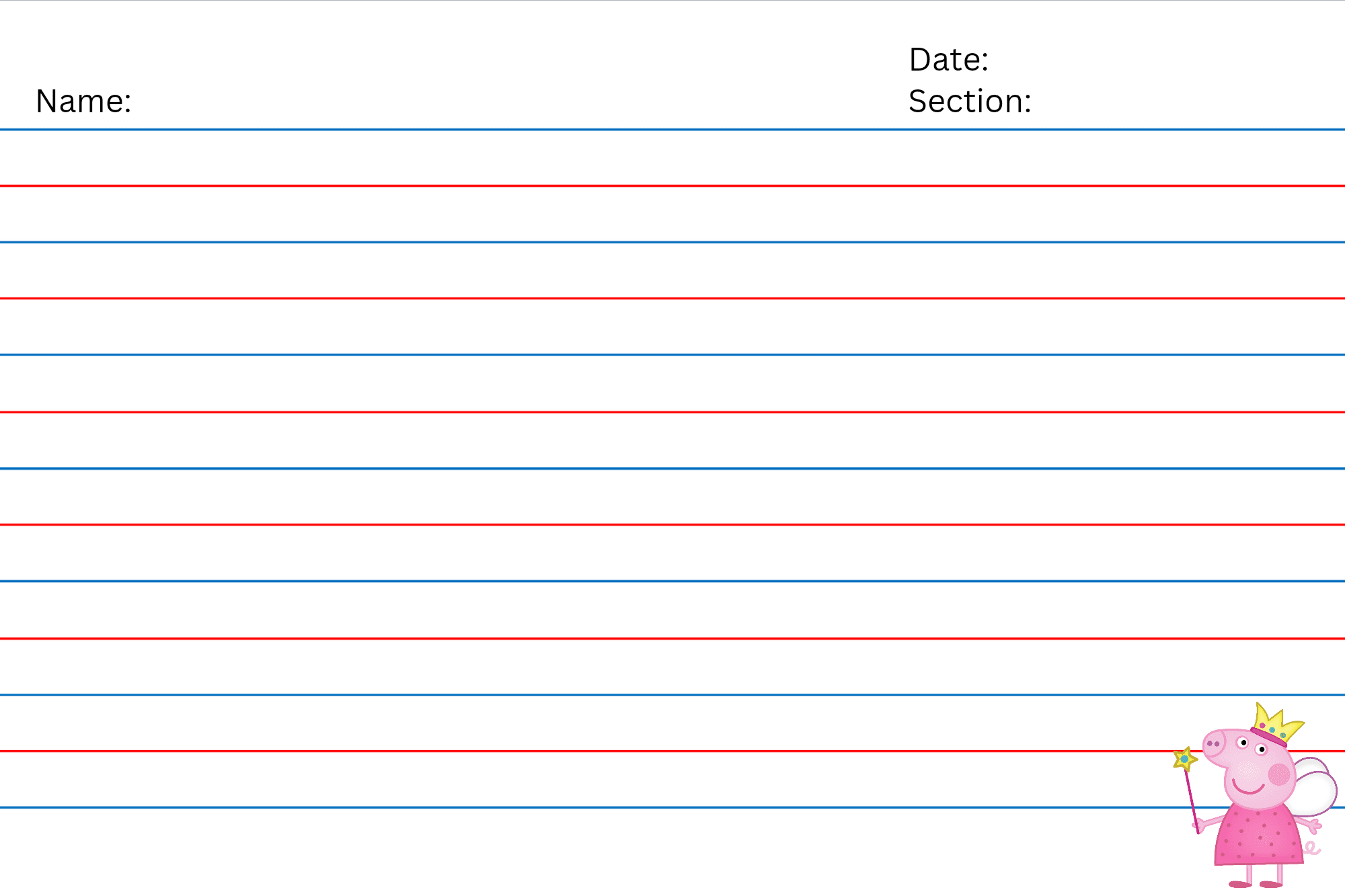 Grade 1 Paper Line Printable