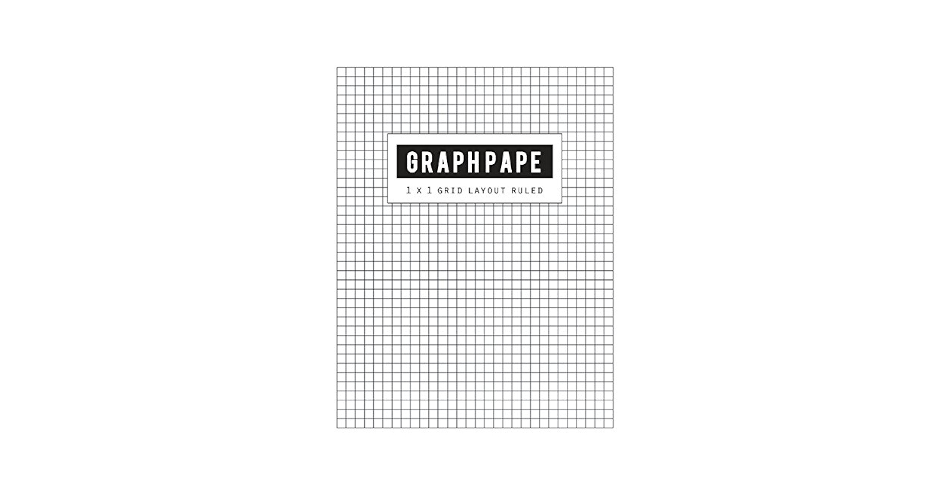 Graph Pape 1x1 Grid Layout Black Lines Law Ruled Letter Writing Paper Notebook Squared Grid Journal Handwriting Blank Book Math Diary Teachers School Offices Size 8 5 X 11 Inch 100 Pages 