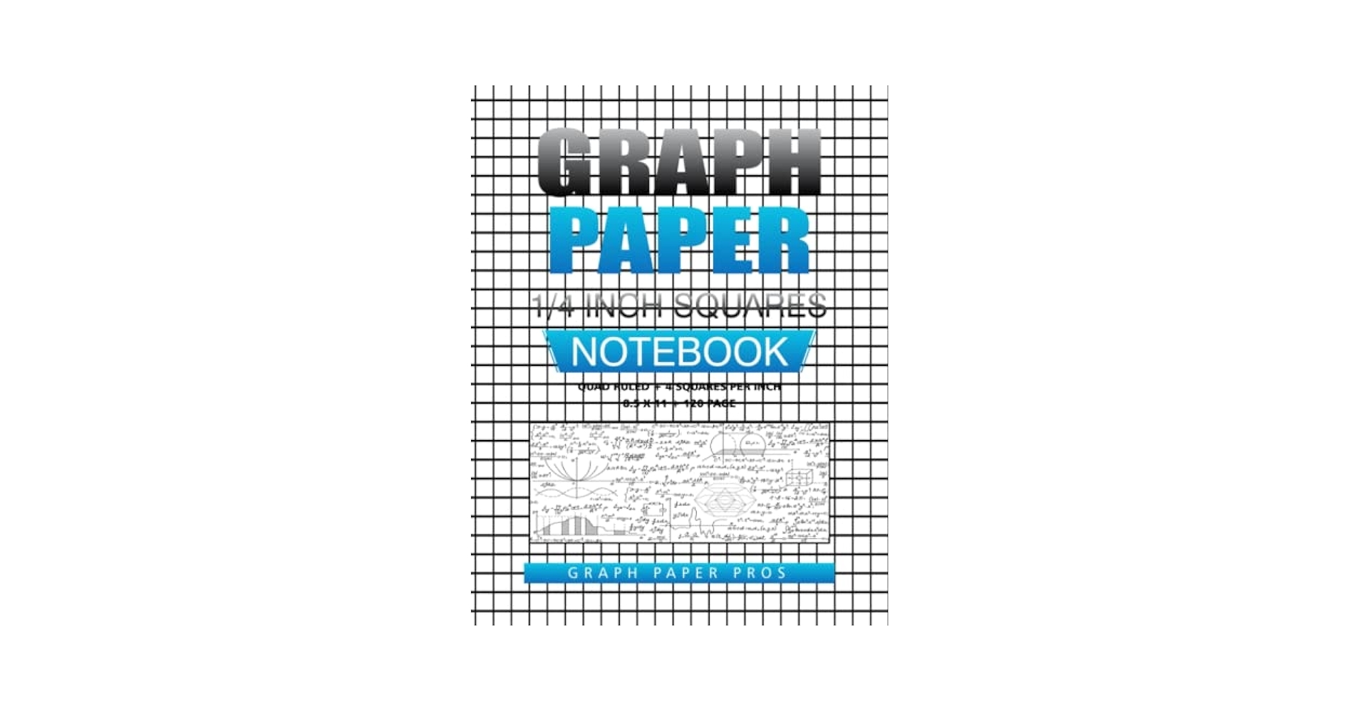 Graph Paper 1 4 Inch Squares Small Graph Paper Quad Ruled 4 Squares Per Inch Blank Graphing Paper Notebook Large 8 5x11 120 Pages By Peggy Schmitz Schmitz Peggy 9798496338998 Amazon Books