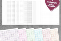 Graph Paper 10 Options 7 Colors Grid Dot Printable Download PDF Etsy