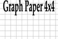 Graph Paper 4x4 200 Pages 8 5 X 11 Paperback Walmart