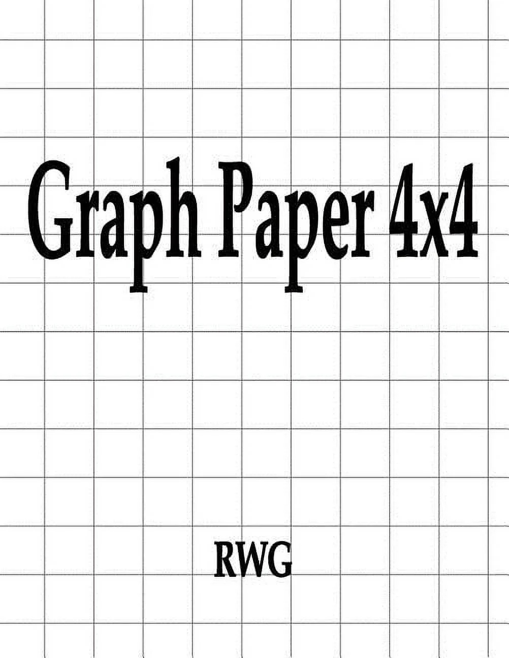Graph Paper 4x4 200 Pages 8 5 X 11 Paperback Walmart