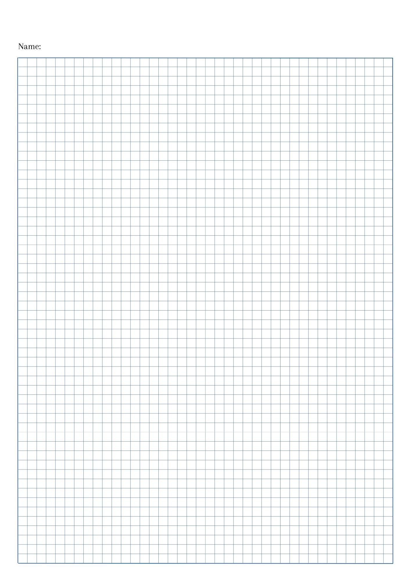 Science Graph Paper Printable
