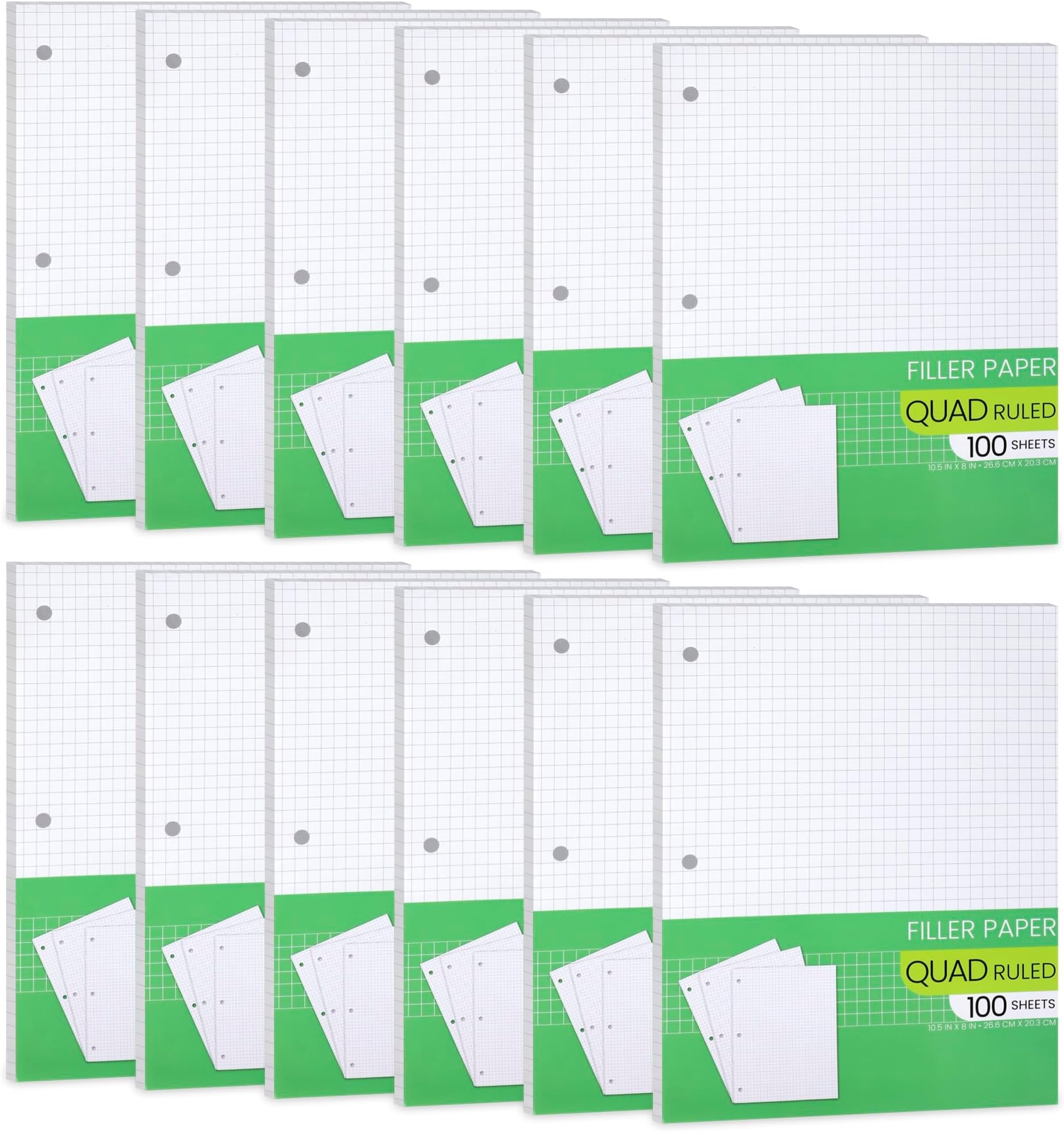 Graph Paper Notebook Koogel 100 Sheet Graph Paper Pad 4mm Grid Loose Leaf For Binders 8x10 5 Grid Notebook