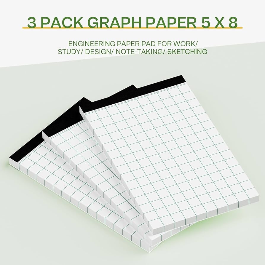 Graph Paper Notebook Spiral 4 Pack Engineering Graph Paper Notebooks 8x10 Grid Notebooks For Professionals Spiral Graph Notebook