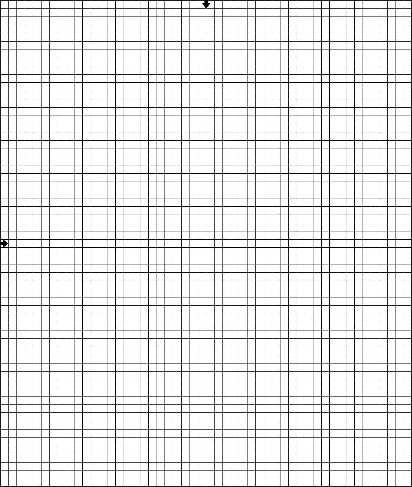 16-Count Graph Paper Printable