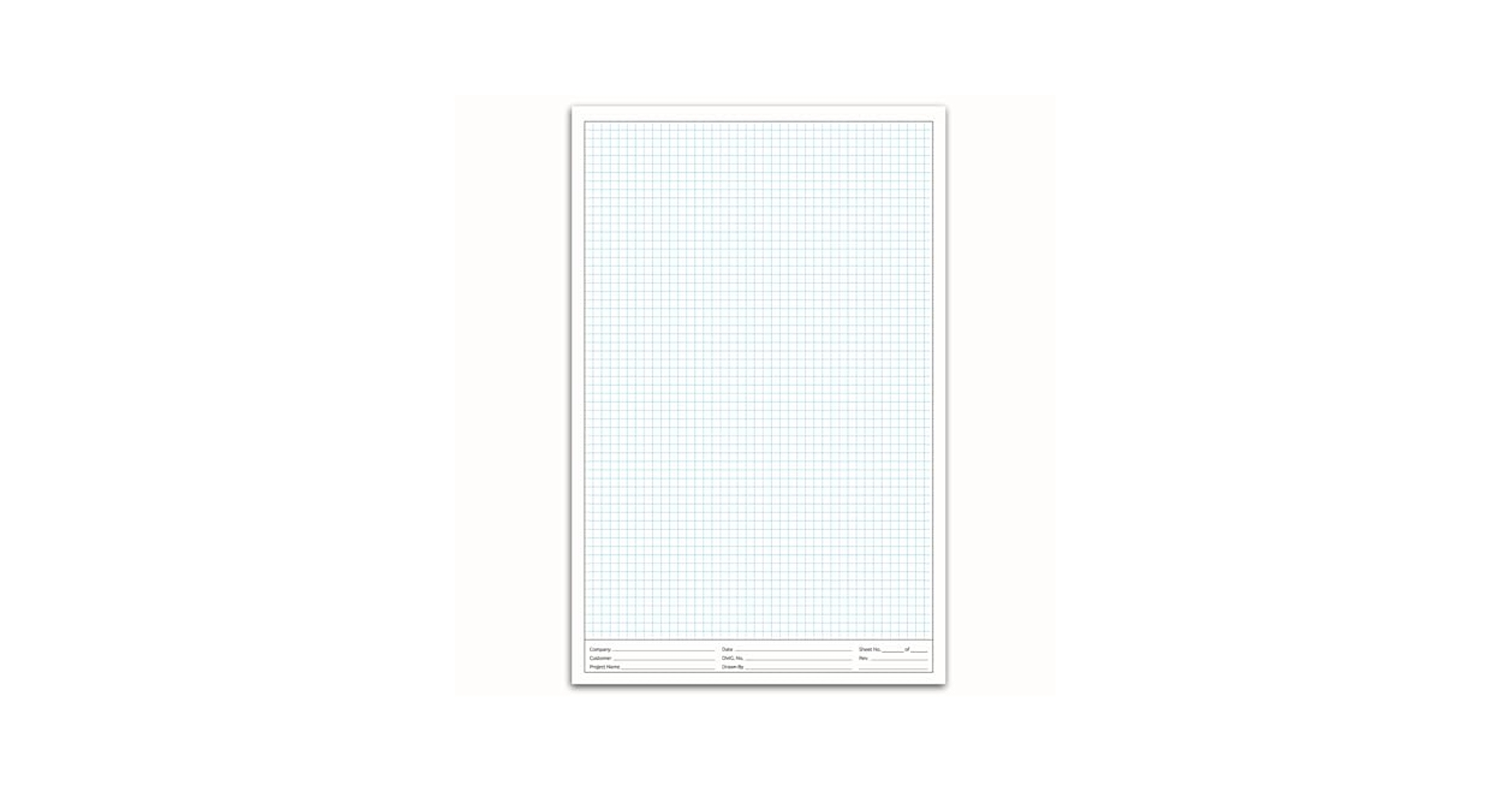 Graph Paper Pad 22x17 Premium 50 Double Sided Sheets 4x4 Grid 80GSM Vellum Paper