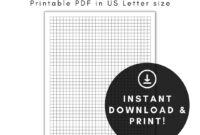 Graph Paper Printable Graph Paper Graph Paper Printable Graph Paper 4x4 4x4 Graph Paper Etsy