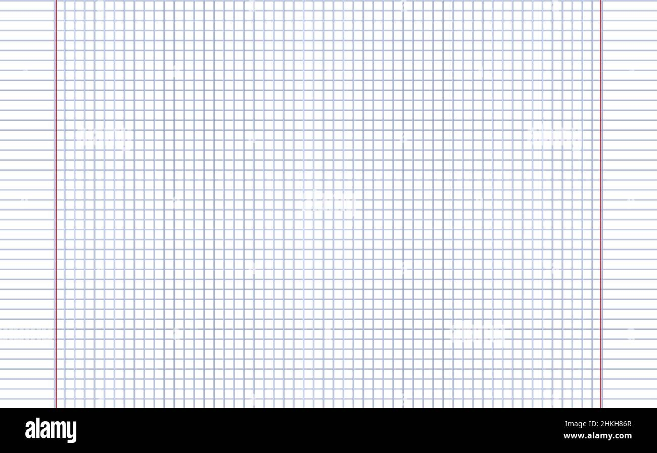 Graph Paper Printable Squared Grid Paper With Color Horizontal Lines Geometric Background For School Textures Notebook Diary Realistic Lined Stock Vector Image Art Alamy