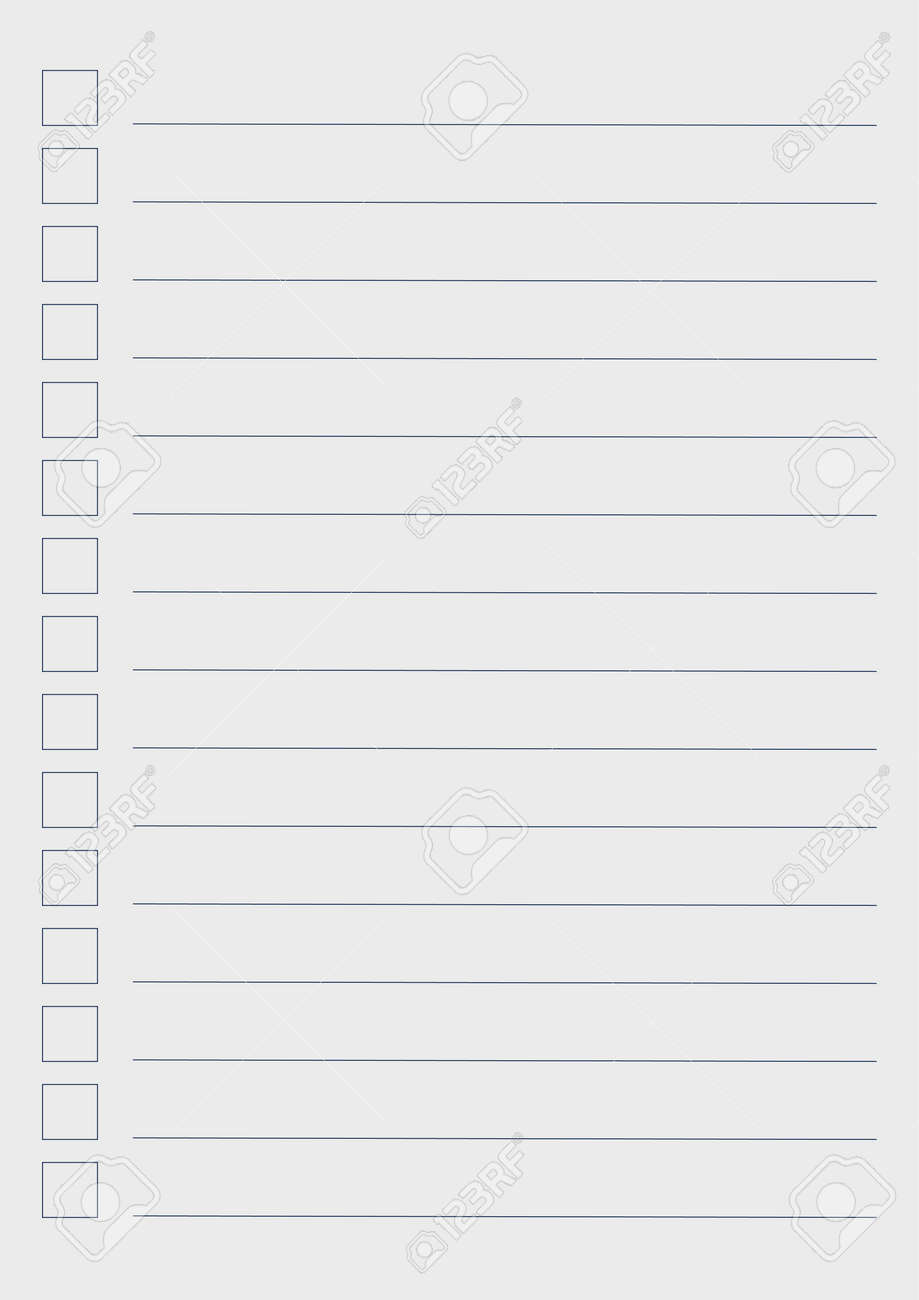 Graph Paper Printable To Do List With Check Boxes Checklist Grid Paper With Color Horizontal Lines Geometric Pattern For School Textures Notebook Diary Realistic Lined Paper Blank Size A4 Lizenzfrei Nutzbare SVG 