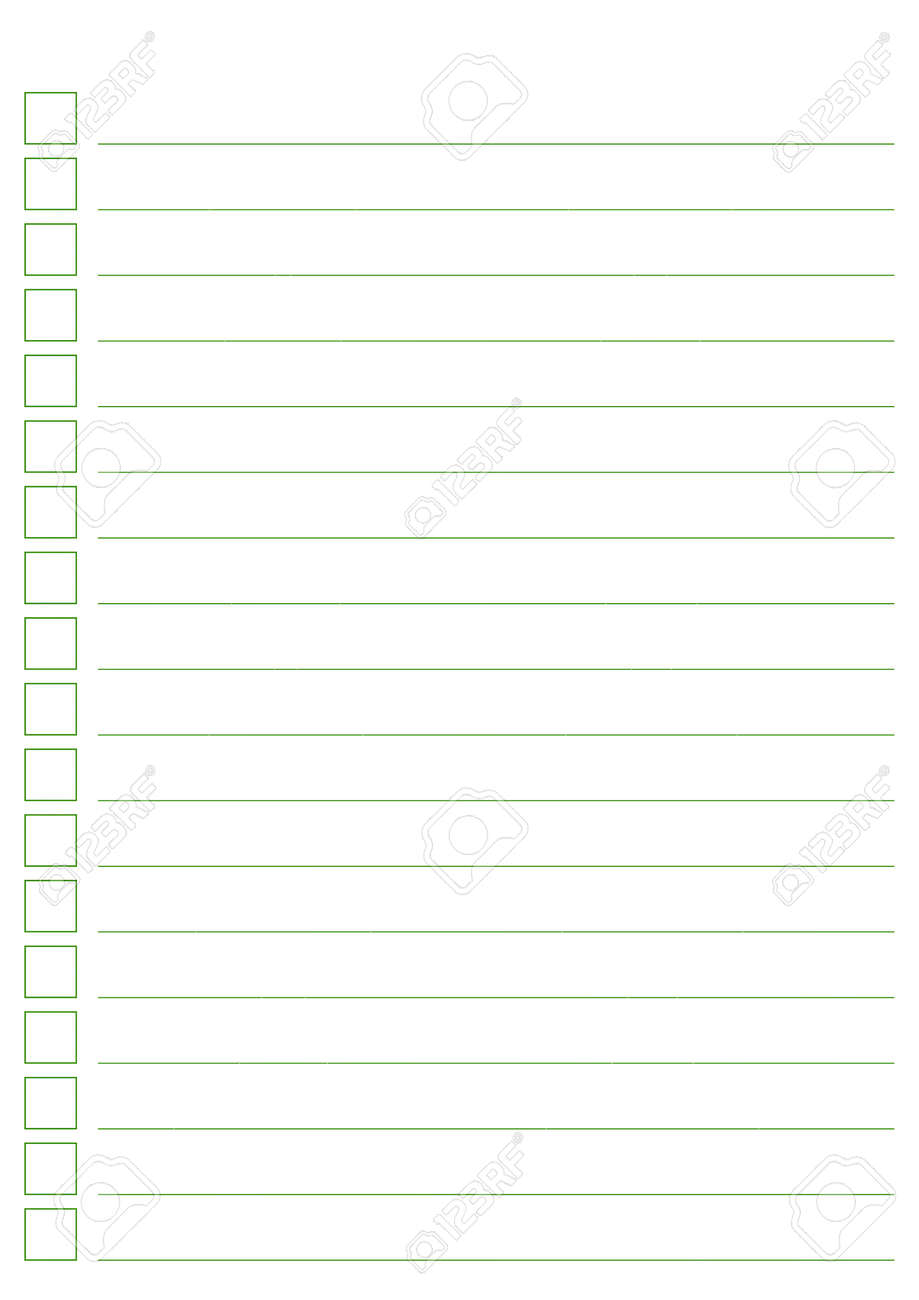 Graph Paper Printable To Do List With Check Boxes Checklist Grid Paper With Color Horizontal Lines Geometric Pattern For School Textures Notebook Diary Realistic Lined Paper Blank Size A4 Royalty Free SVG 