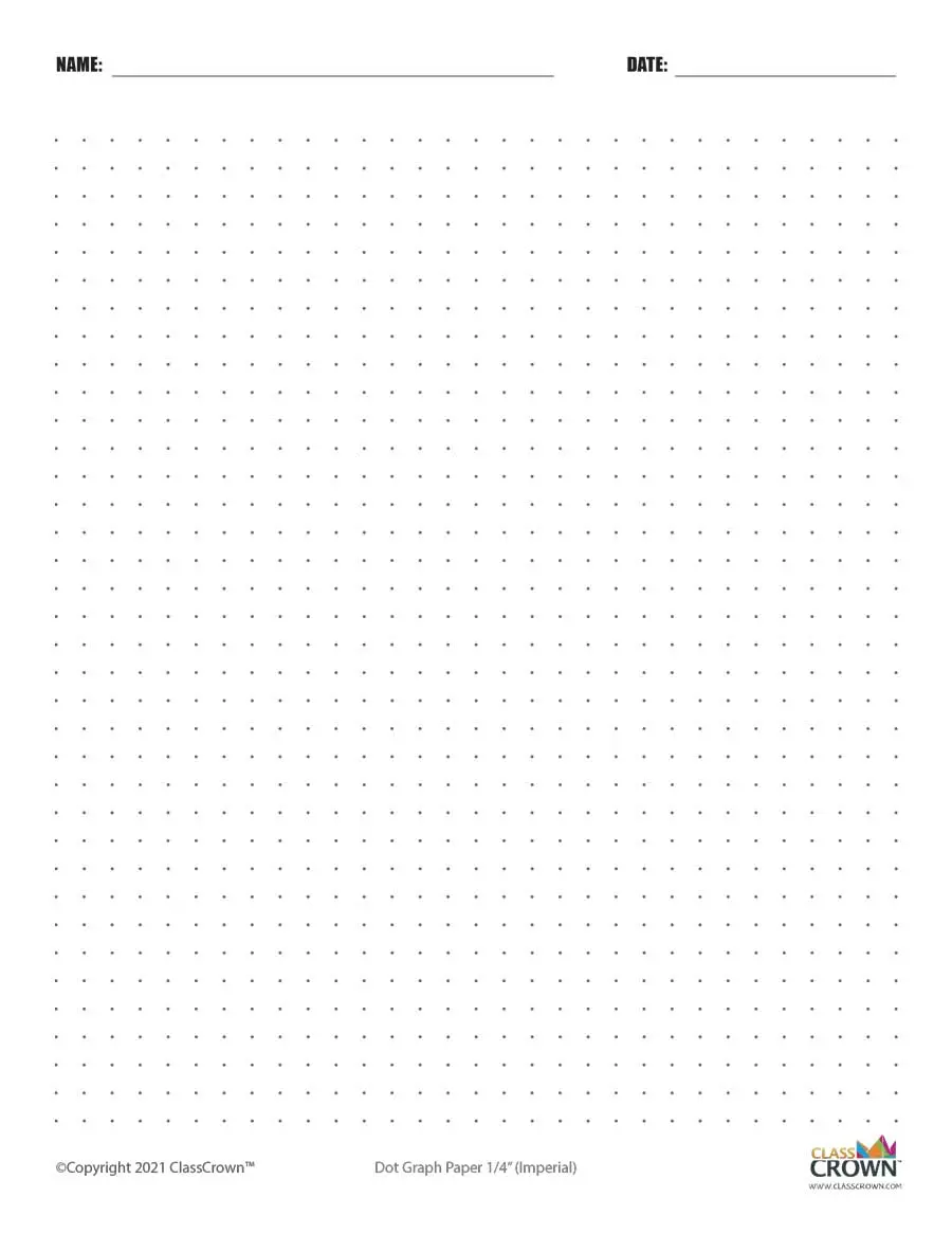 Graph Paper Printables ClassCrown