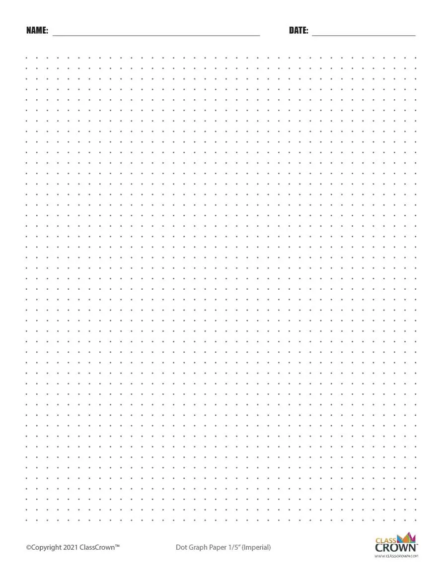 Graph Paper Printables ClassCrown