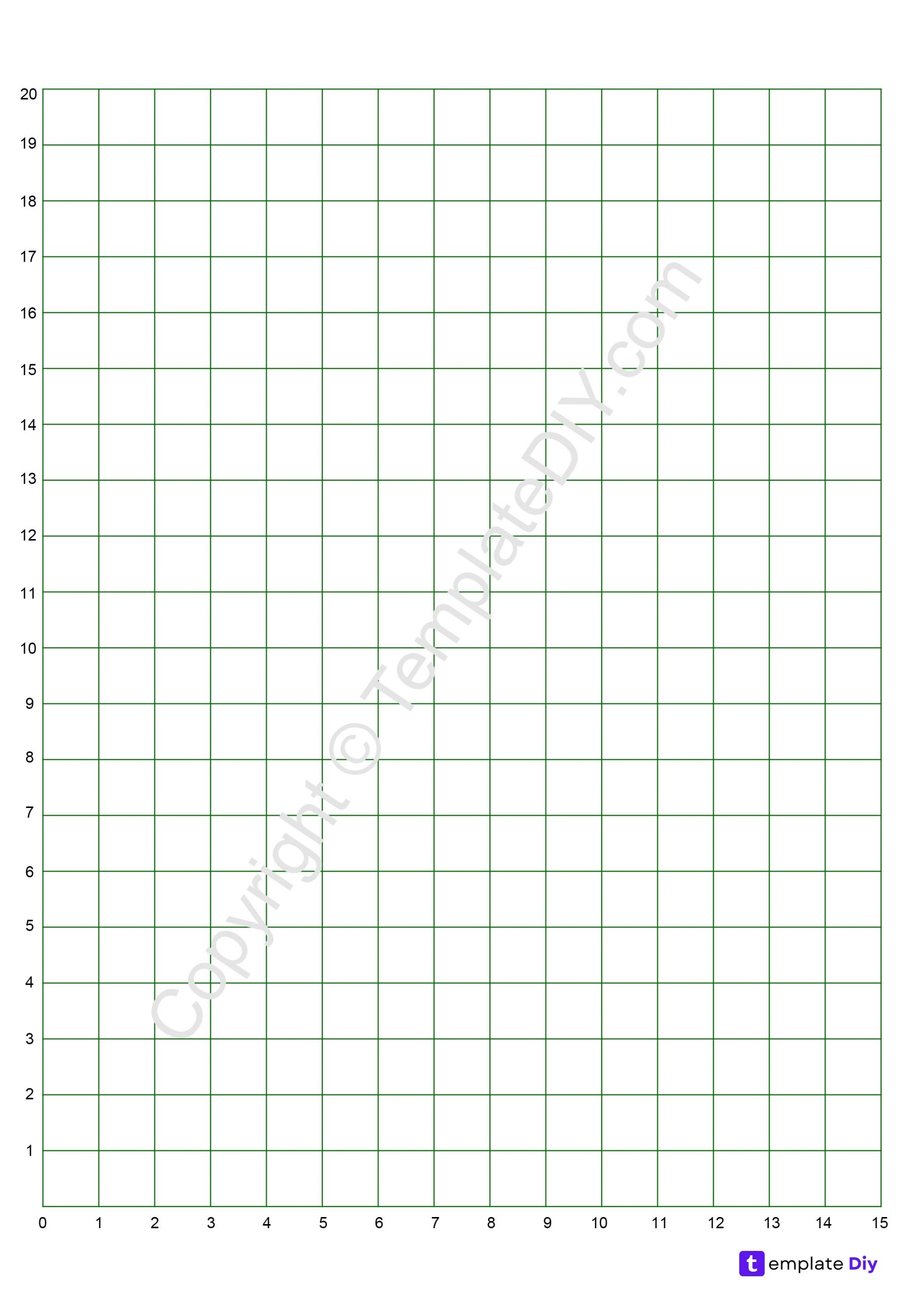 graph paper with numbers template printable blank pdf