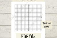 Graph Paper X Y Axis Graph Paper Math Homework Math Graph Paper Middle School High School PDF Home School Printable Etsy Australia