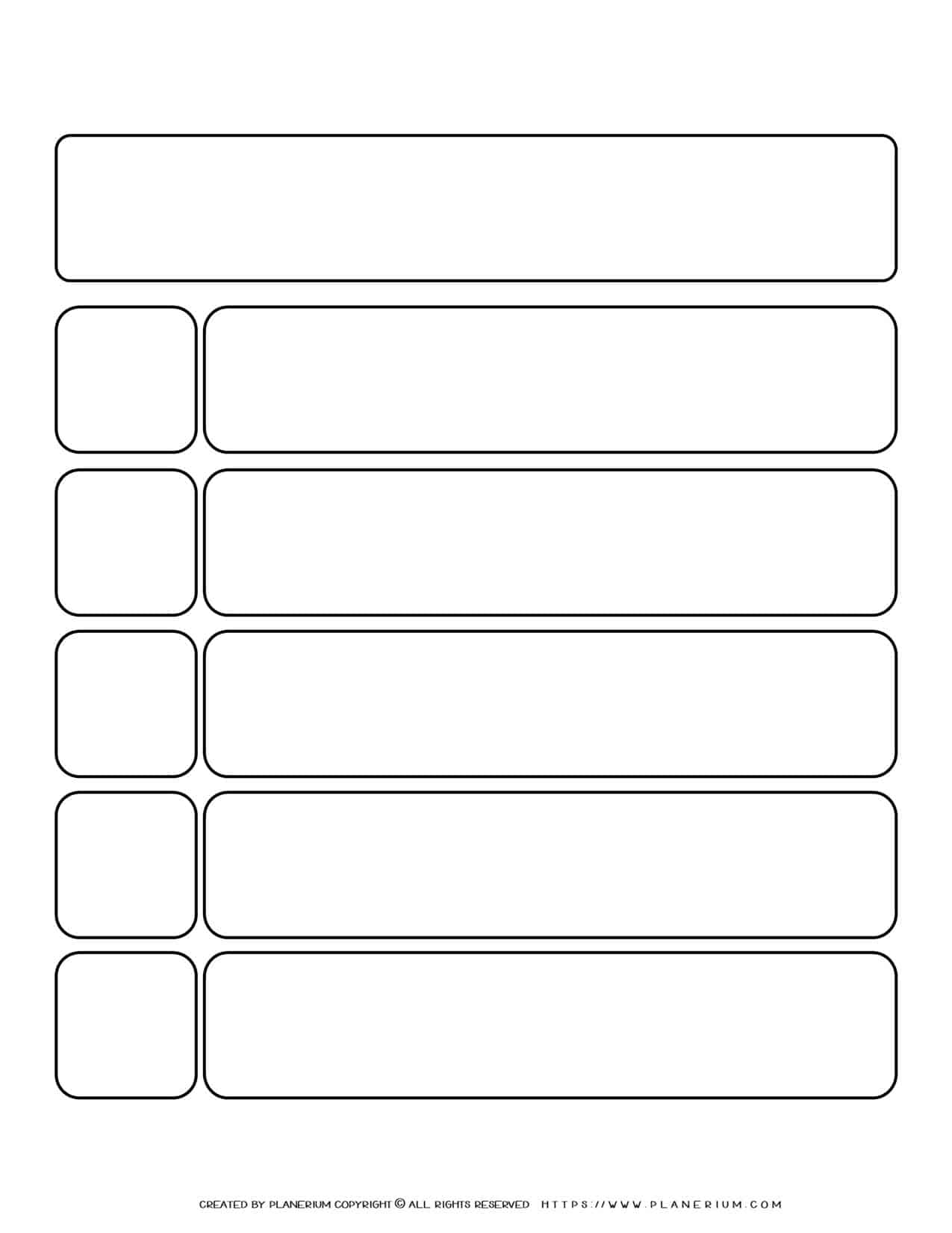 Graphic Organizer Template Printable