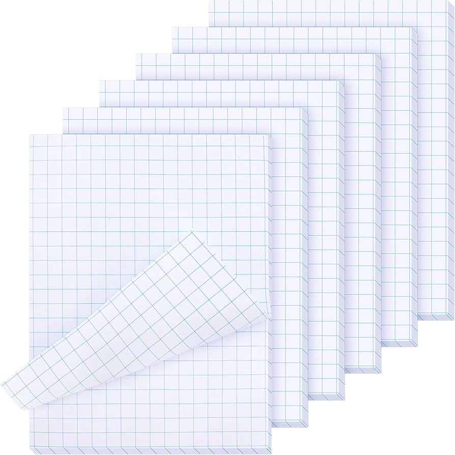 Grid Paper 500 Sheet Graph Paper Pad 4x4 Quad Ruled 3 Hole Punched 8 5x11 Printable PDF