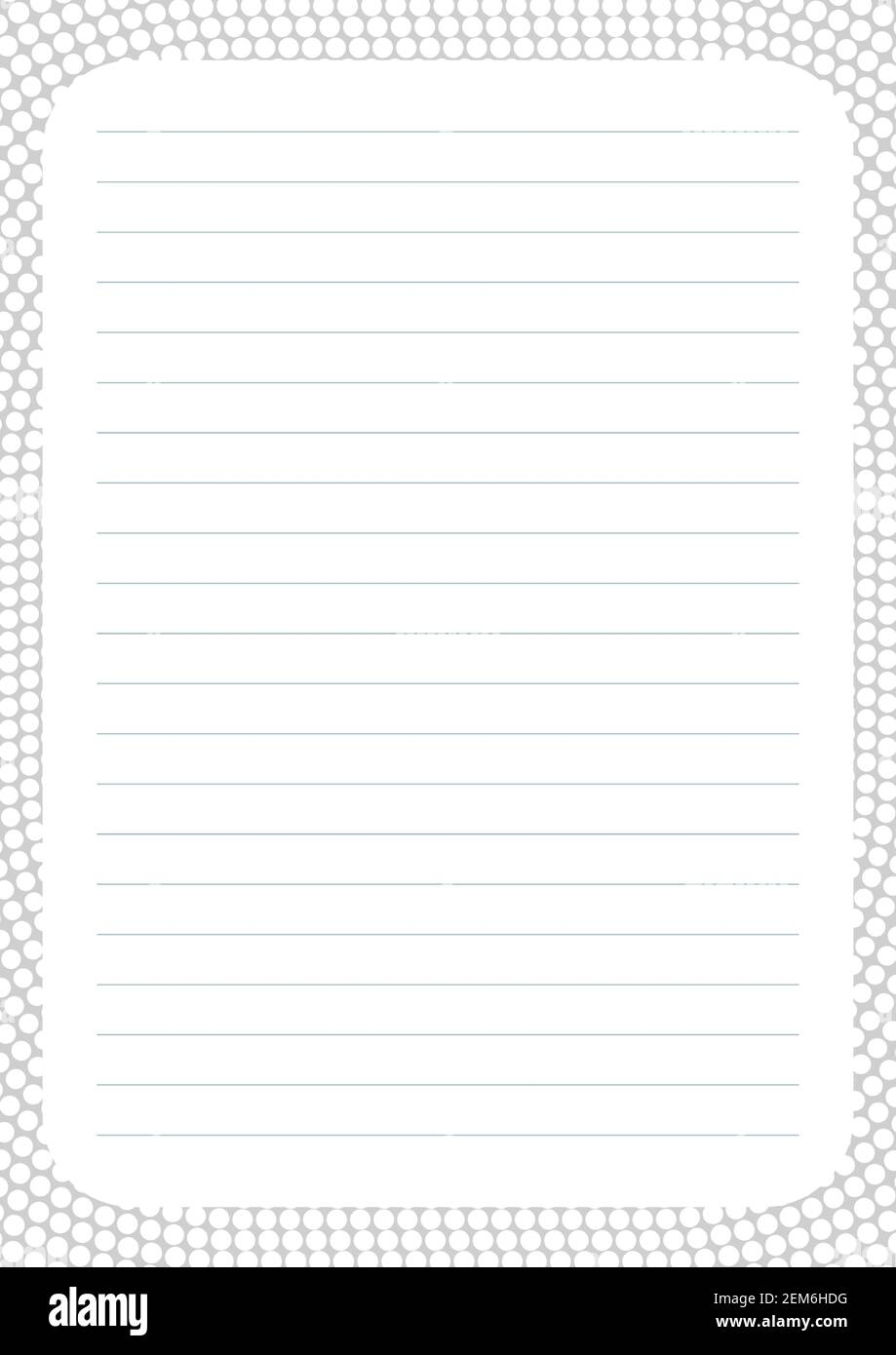 A4 Size Paper with Lines Printable