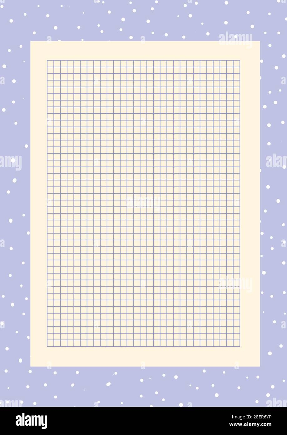 Grid Paper Printable Planner With Color Squared Background Printing Paper Note Optimal A4 Size Time Management Concept Pattern For School Stock Vector Image Art Alamy
