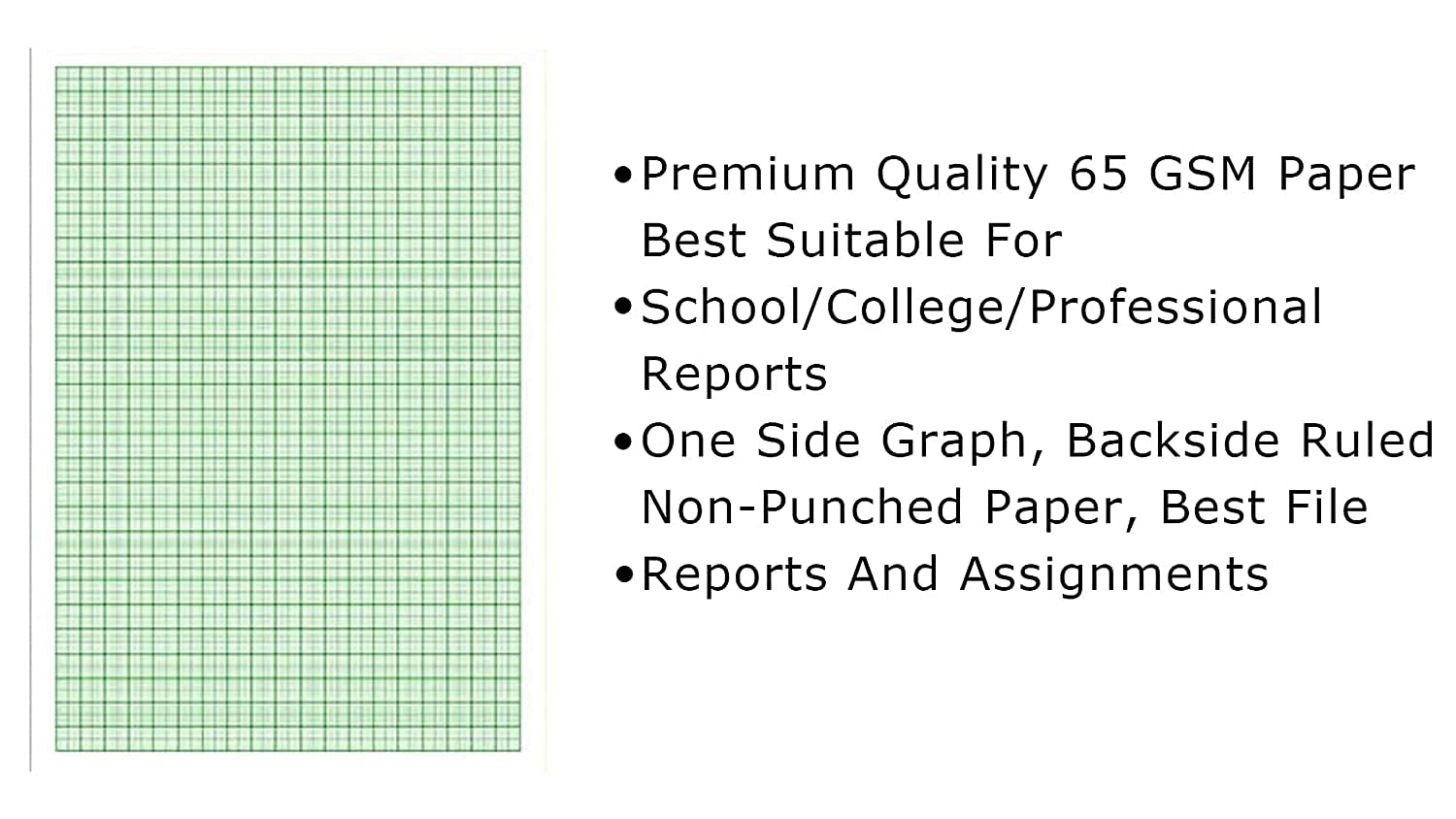 GROWHOMIC Multipurpose Graph Paper For School College Assignments Projects Practical Homework One Side Graph Other Side Ruled 100 Sheets Amazon in Office Products