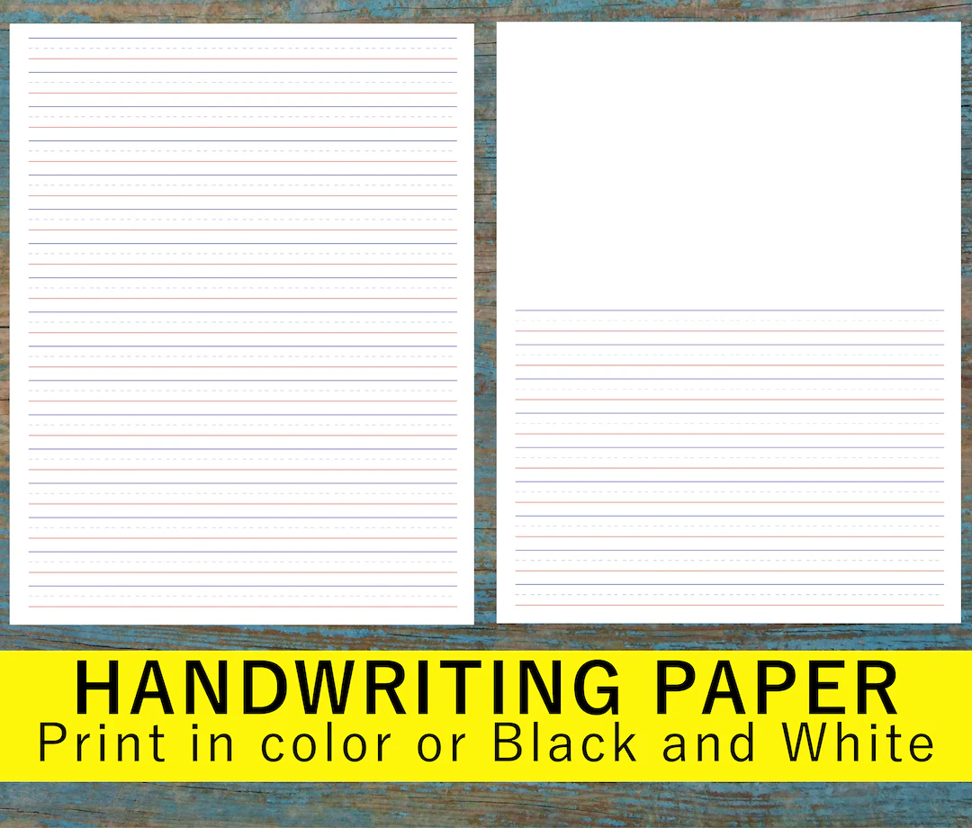 Second Grade Writing Paper Printable Free