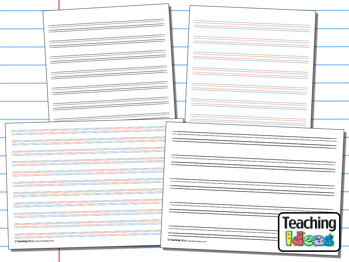 Handwriting Paper Templates Teaching Ideas