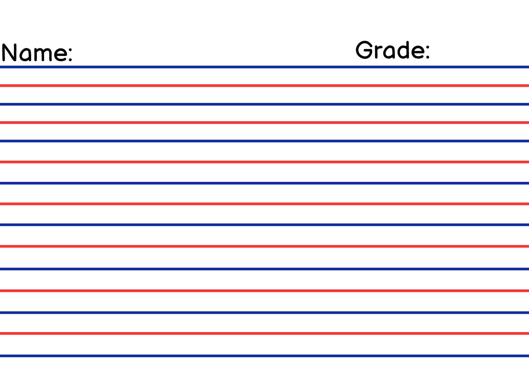 intermediate paper grade 1 6 printable customizable by nelbs digitals raket ph
