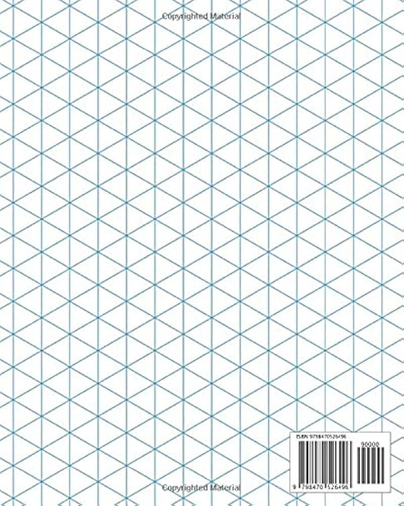 Isometric Graph Paper Blue Lines Isometric Graphing Paper Graph Paper Isometric Blue Lined Isometric Grid 8 X 10 120 Pages Matte Cover Willow Wild 9798470526496 Amazon Books