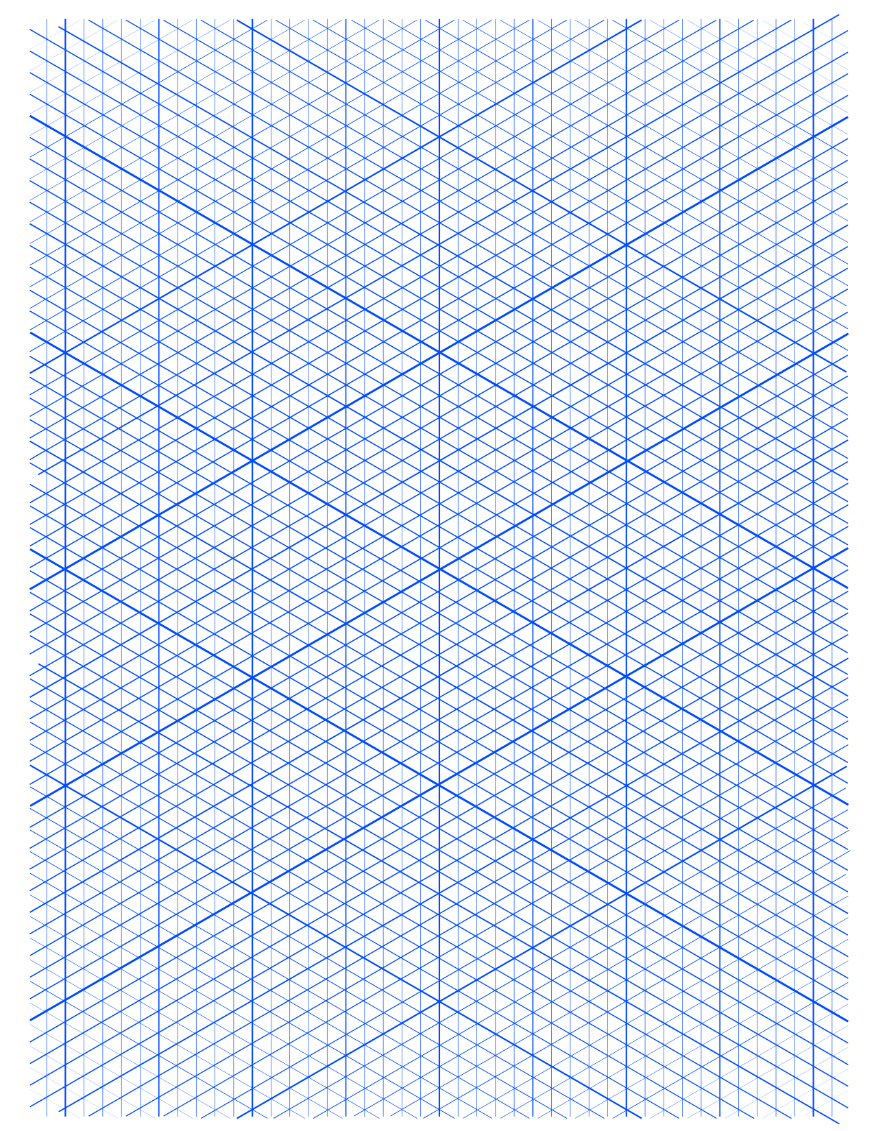 Isometric Paper Printable Pdf Chartpak Isometric Grid Paper Pad 30 Blue Lines 8 5x11 30 Sheets Graph Paper Pad