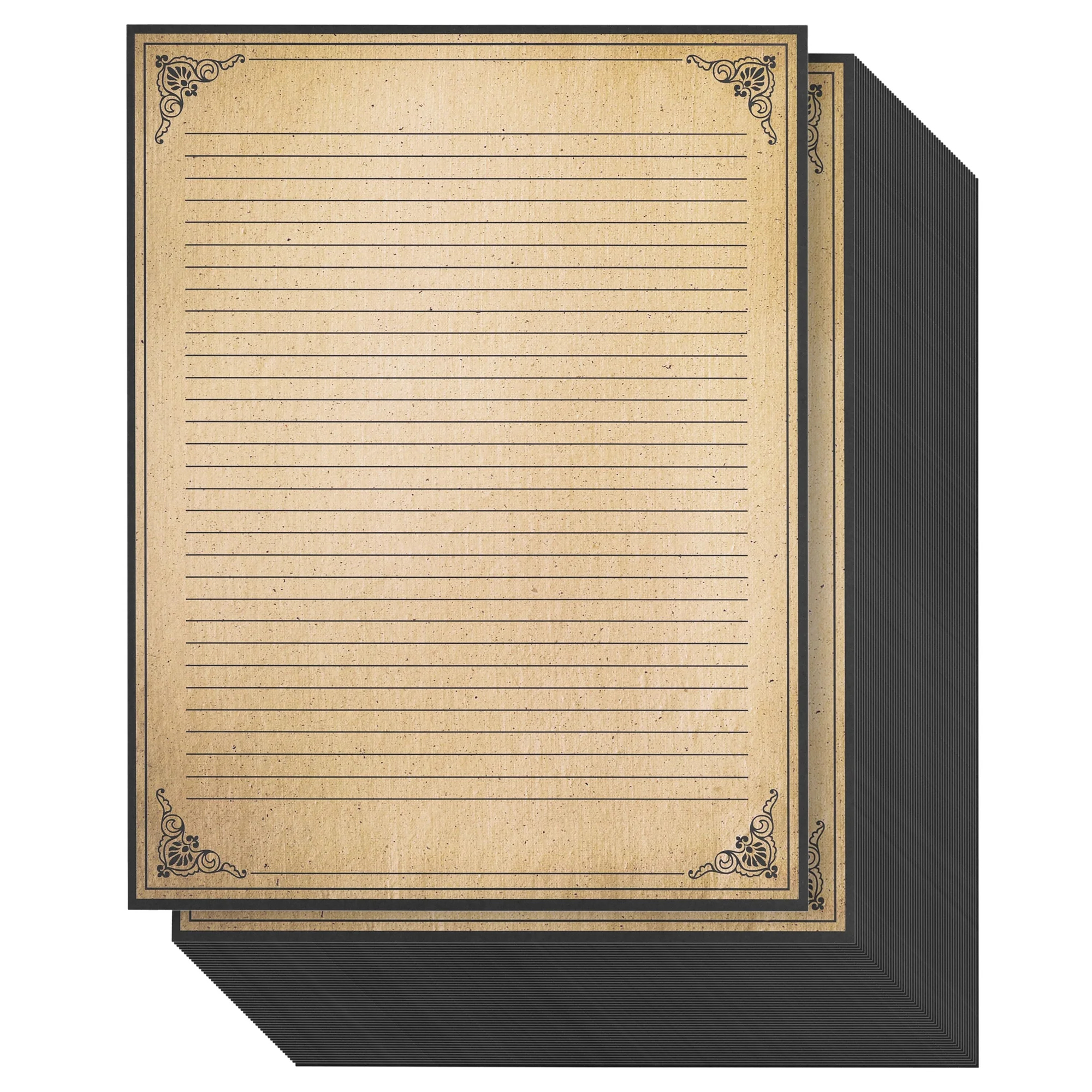 Juvale Vintage Style Lined Stationery Paper 8 5x11 Inches 96 Sheets For Writing Letters Notes Invitations Walmart