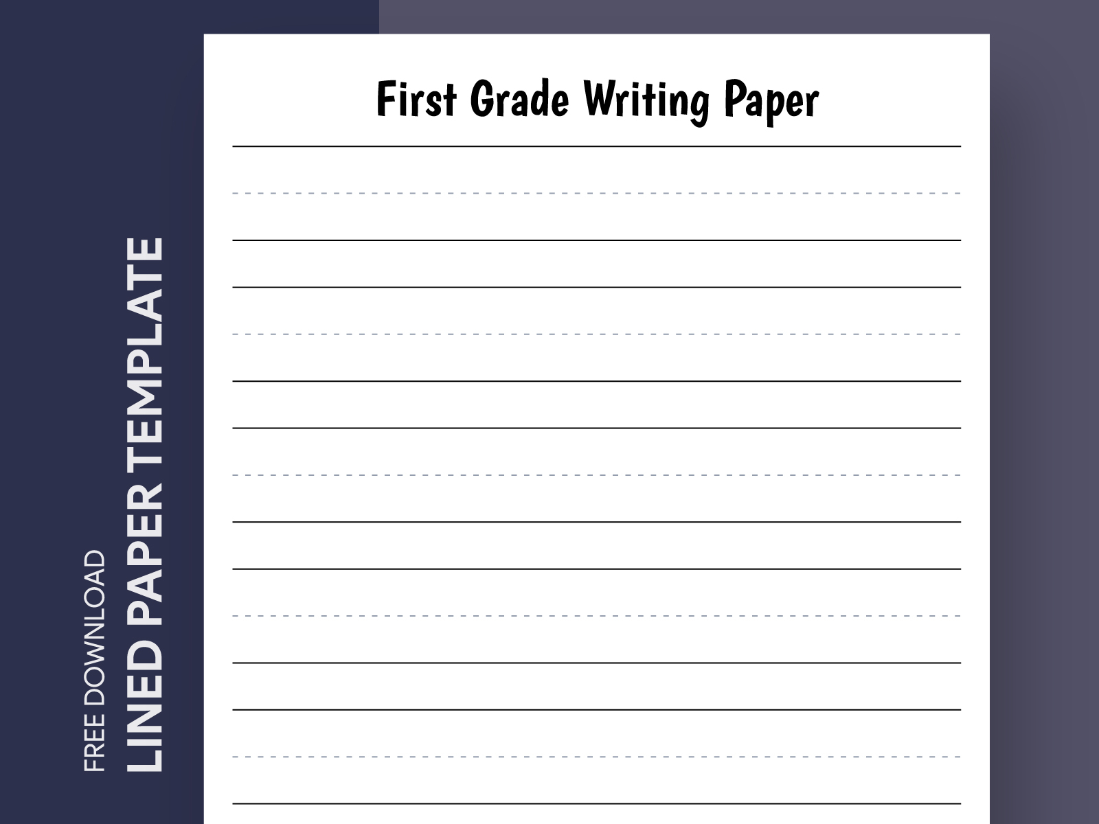 Kindergarten First Grade Writing Paper With Checklist Worksheets Library